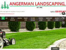 Tablet Screenshot of angermanlandscaping.com